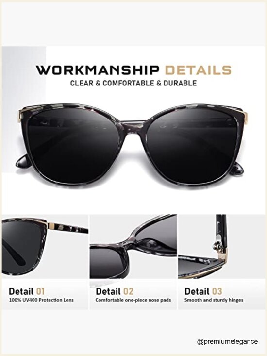 Cat Eye Sunglasses for Women UV400 Protection Trendy Cateye Glasses main image 5